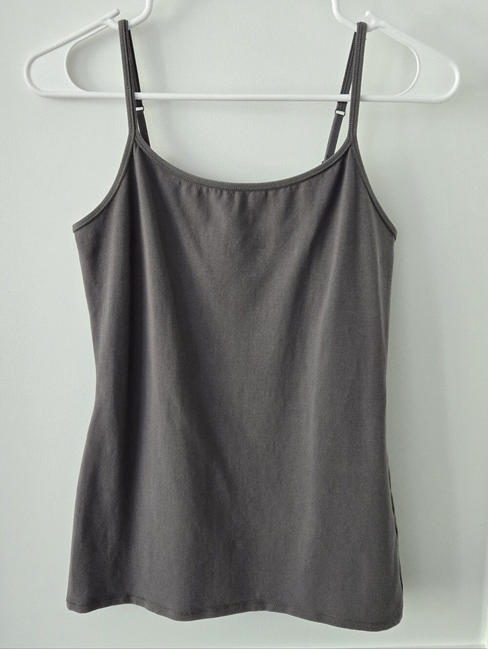 Express Gray Best Loved Longline Spaghetti-Strap Cami Tank Top Sz S